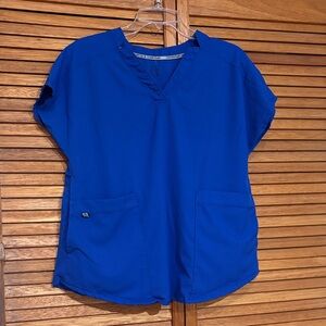 Scrub too vibrant blue